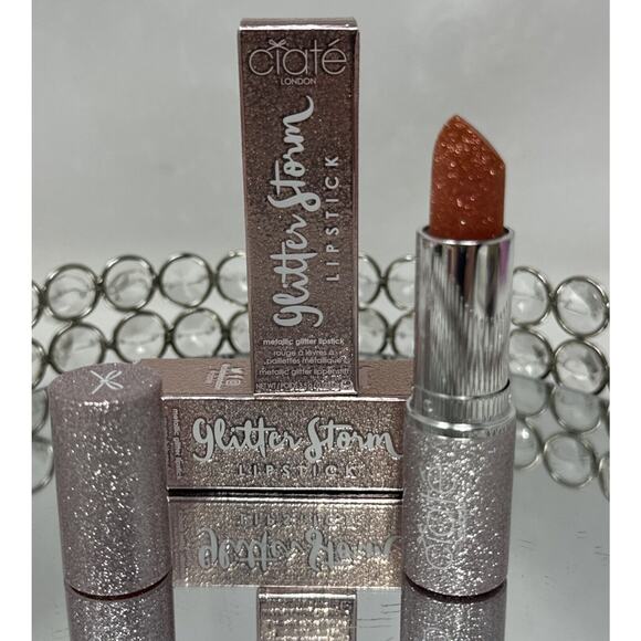 Ciate London Glitter Storm Metallic Lipstick Spark -NEW IN BOX - Picture 3 of 11
